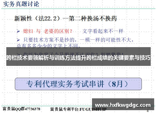 跨栏技术要领解析与训练方法提升跨栏成绩的关键要素与技巧
